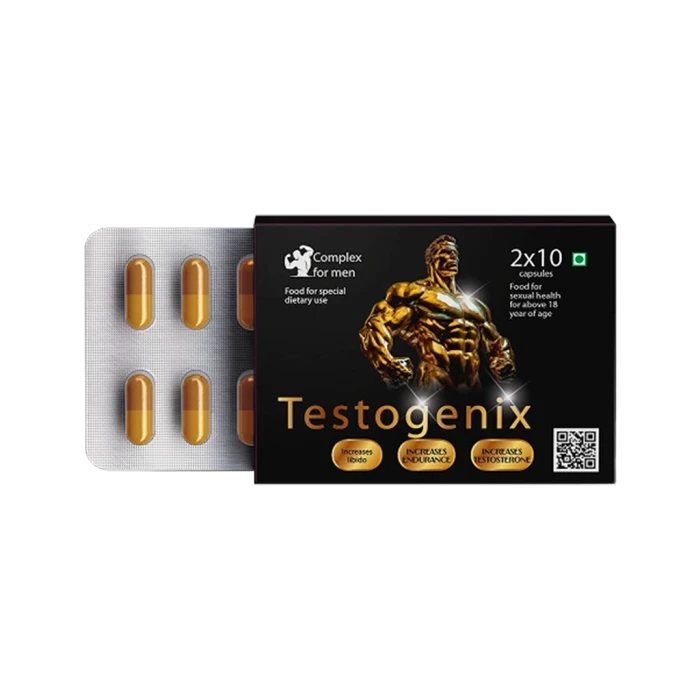 Testogenix — वयस्क पुरुषों के लिए ऊर्जा और जीवन-शक्ति सपोर्ट कैप्सूल, भारत